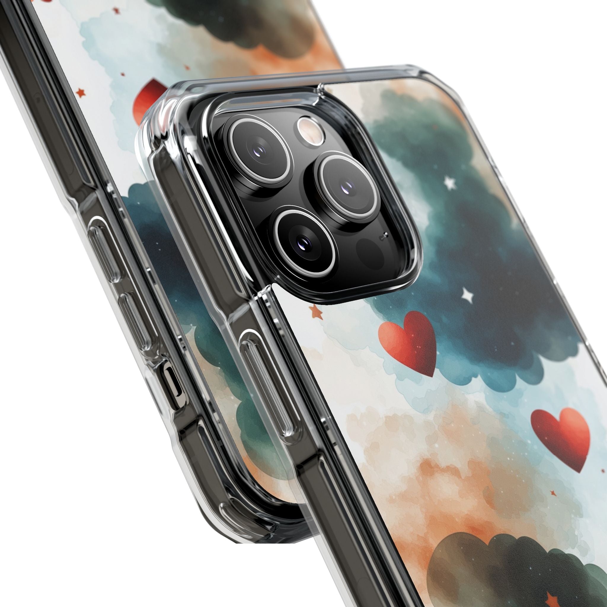 Floating Hearts Dance iPhone Case - Impact