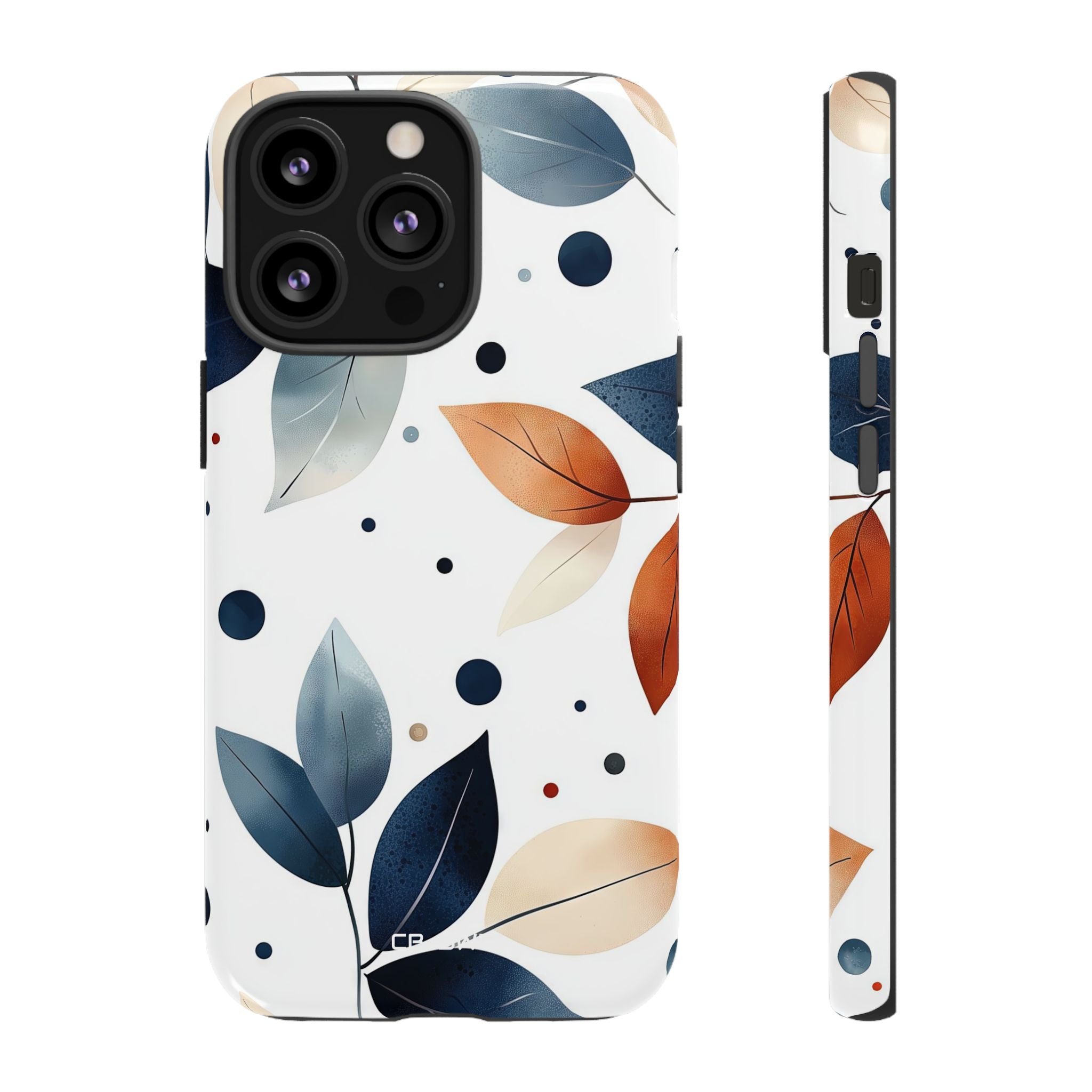 Leaves And Circles - iPhone Case