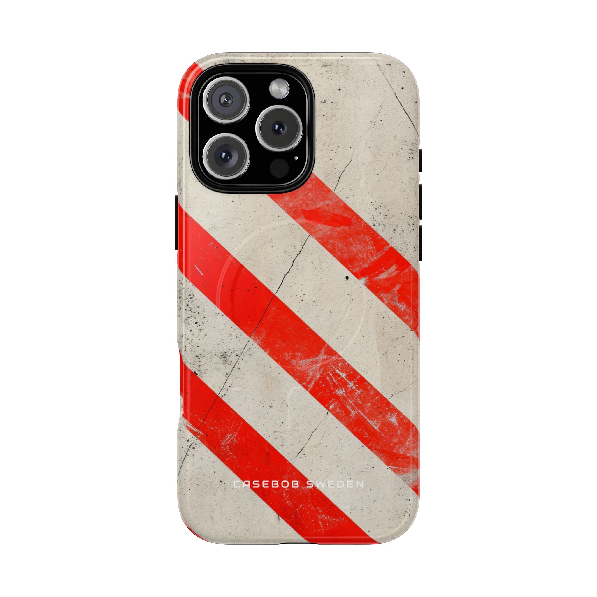 Striker Crimson Stripes iPhone 16 | Tough+ Phone Case