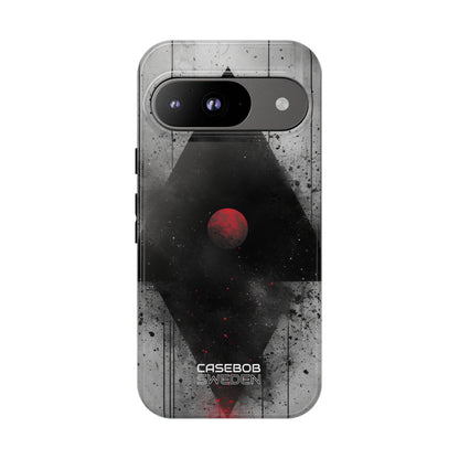 Crimson Core Geometry Google Pixel 9 - Tough