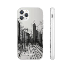 Urban Wireframe | Flexible Phone Case for iPhone