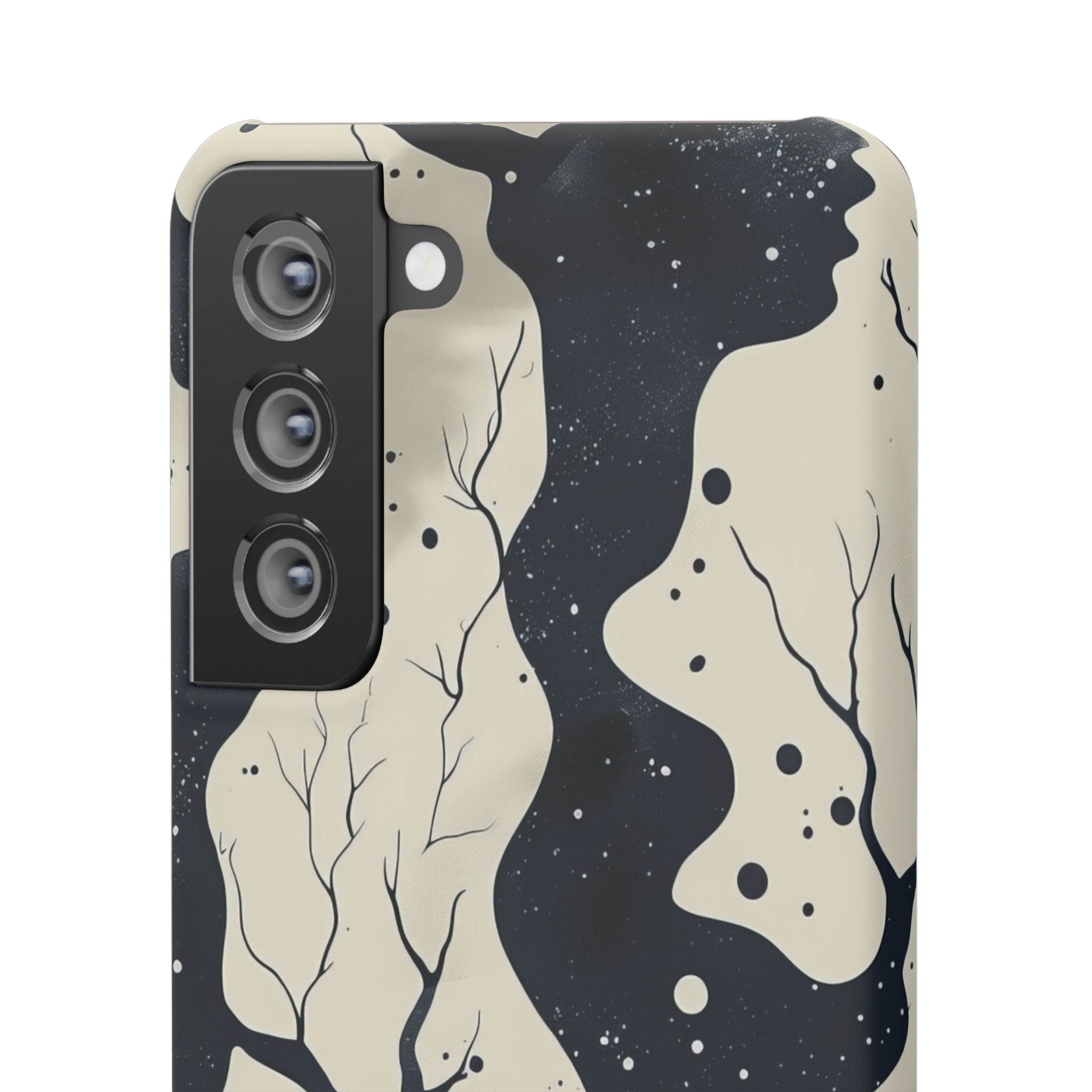 Organic Fluid Silhouettes with Cosmic Depth Samsung S21 - Slim Phone Case