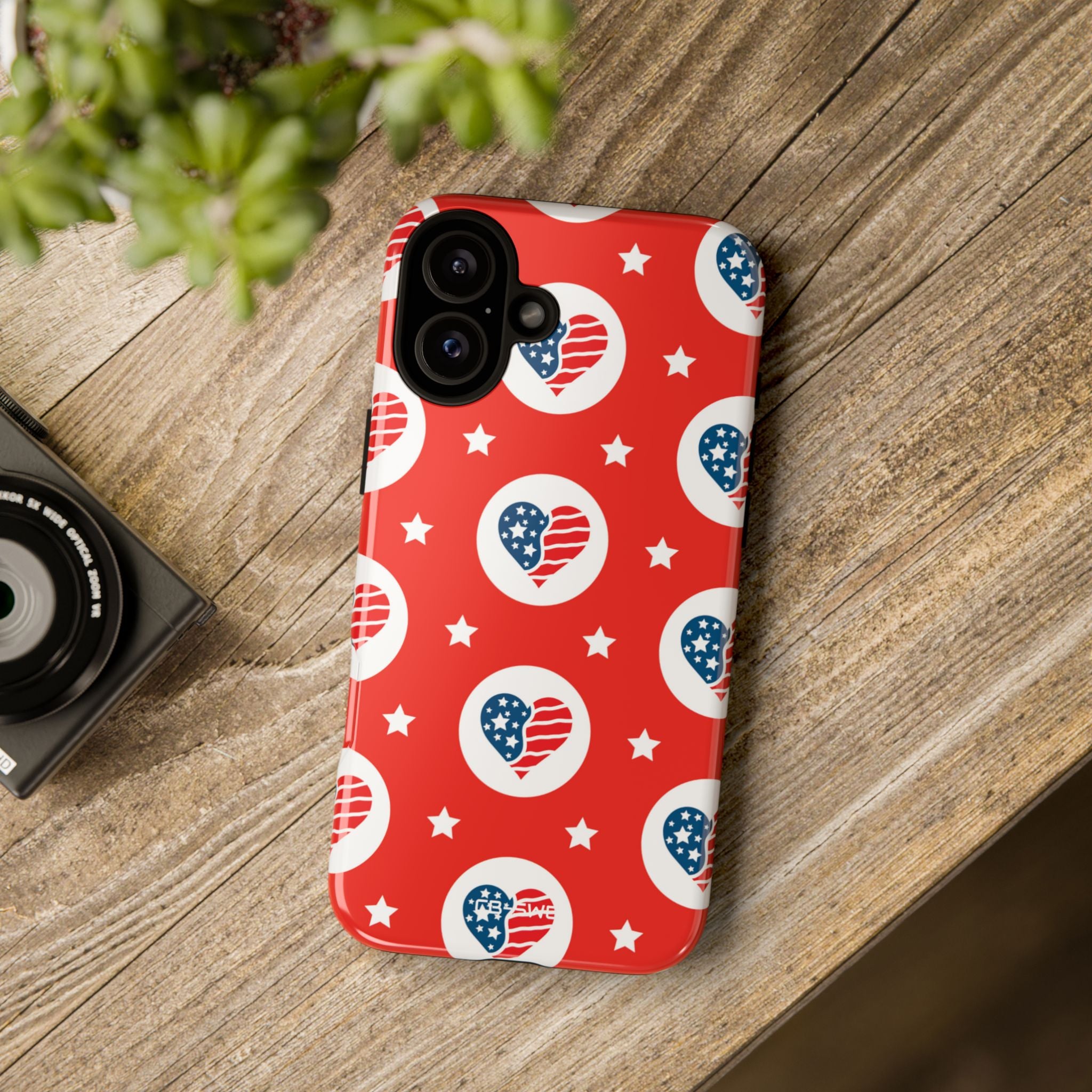 Hearts Celebrate Freedom - iPhone Case