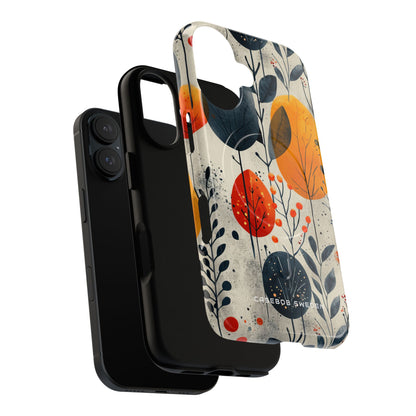 Vibrant Leaf Harmony iPhone 16 | Tough+ Phone Case