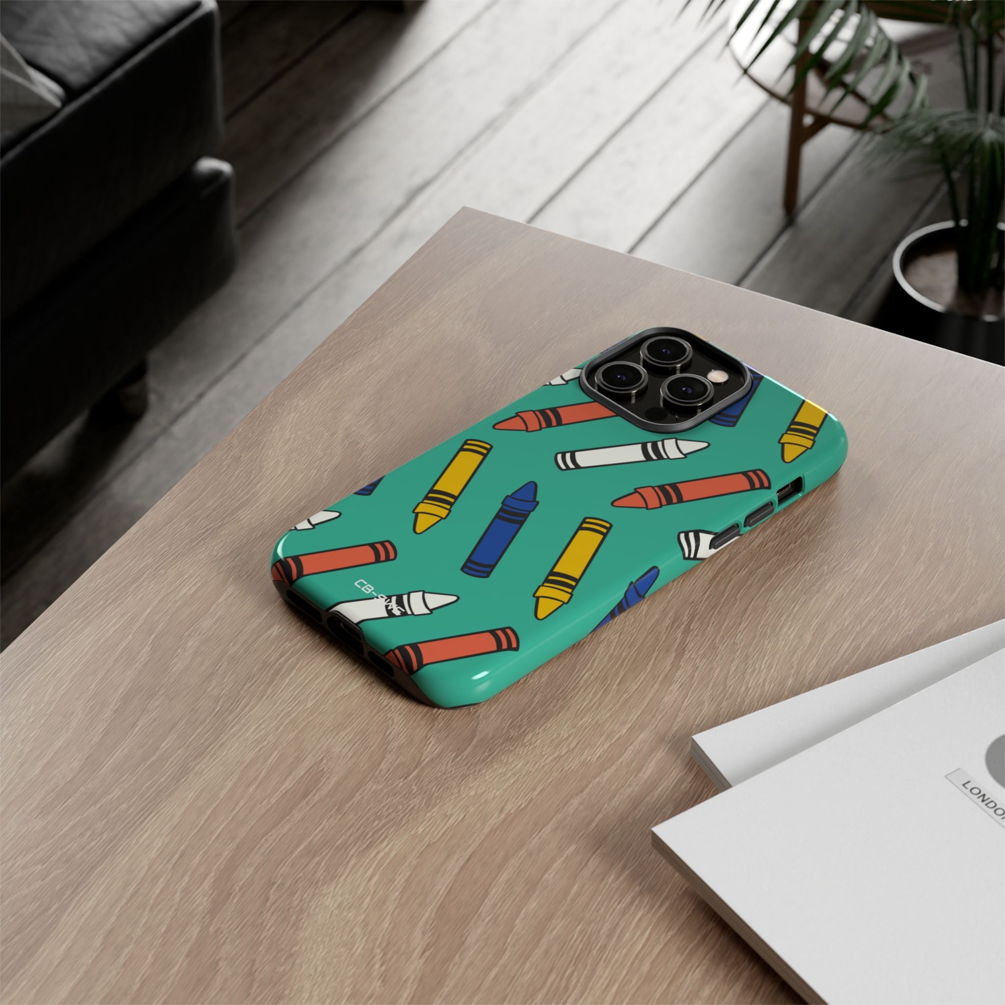 Crayons Dance Playfully - iPhone Case