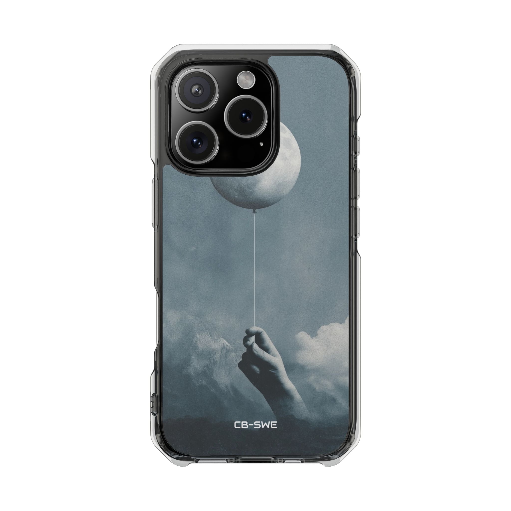 Moon Cradled Softly iPhone Case - Impact