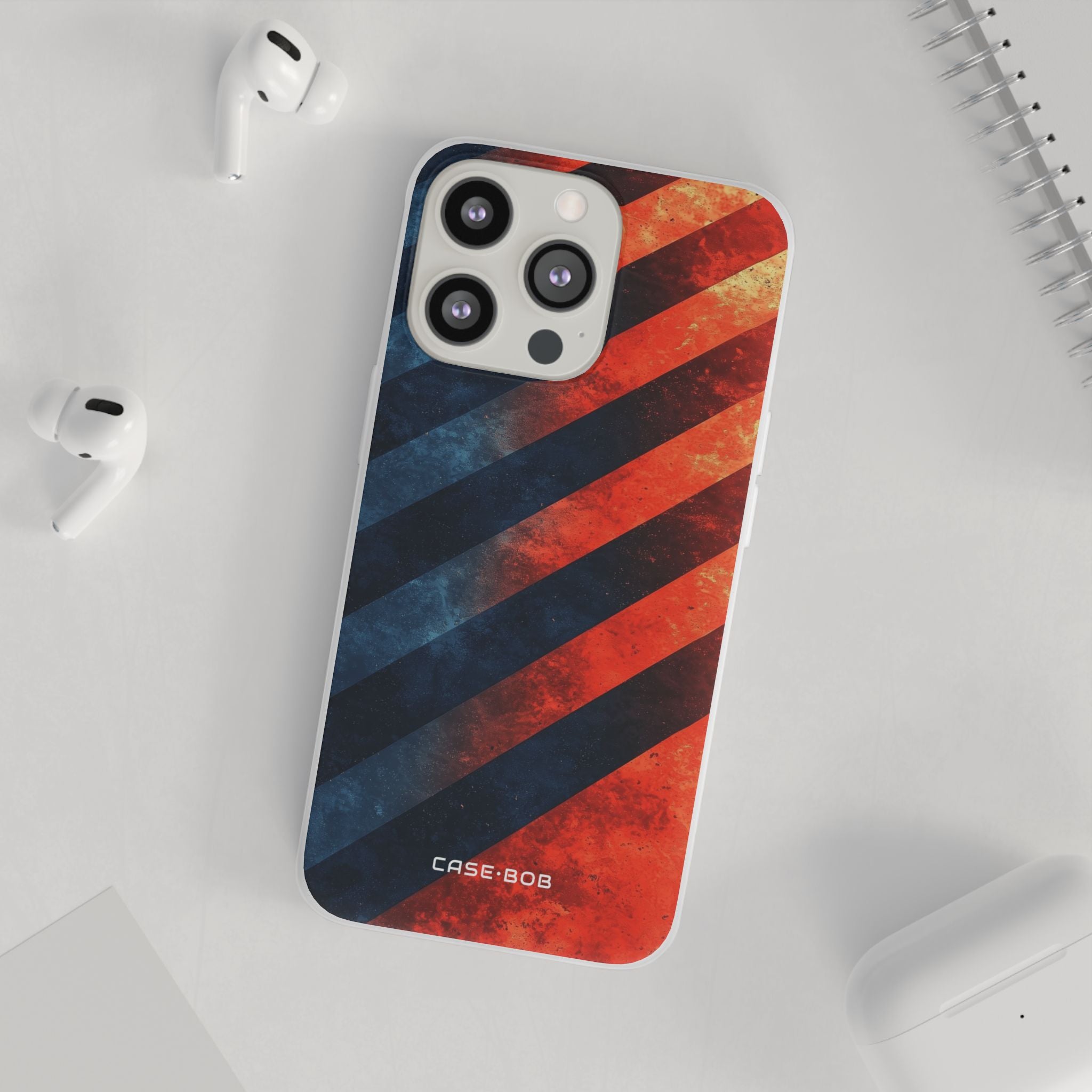 Diagonal Stripes Blaze iPhone 13 Pro - Soft
