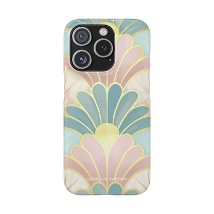 Pastel Deco Elegance - Slim iPhone 15 Phone Case