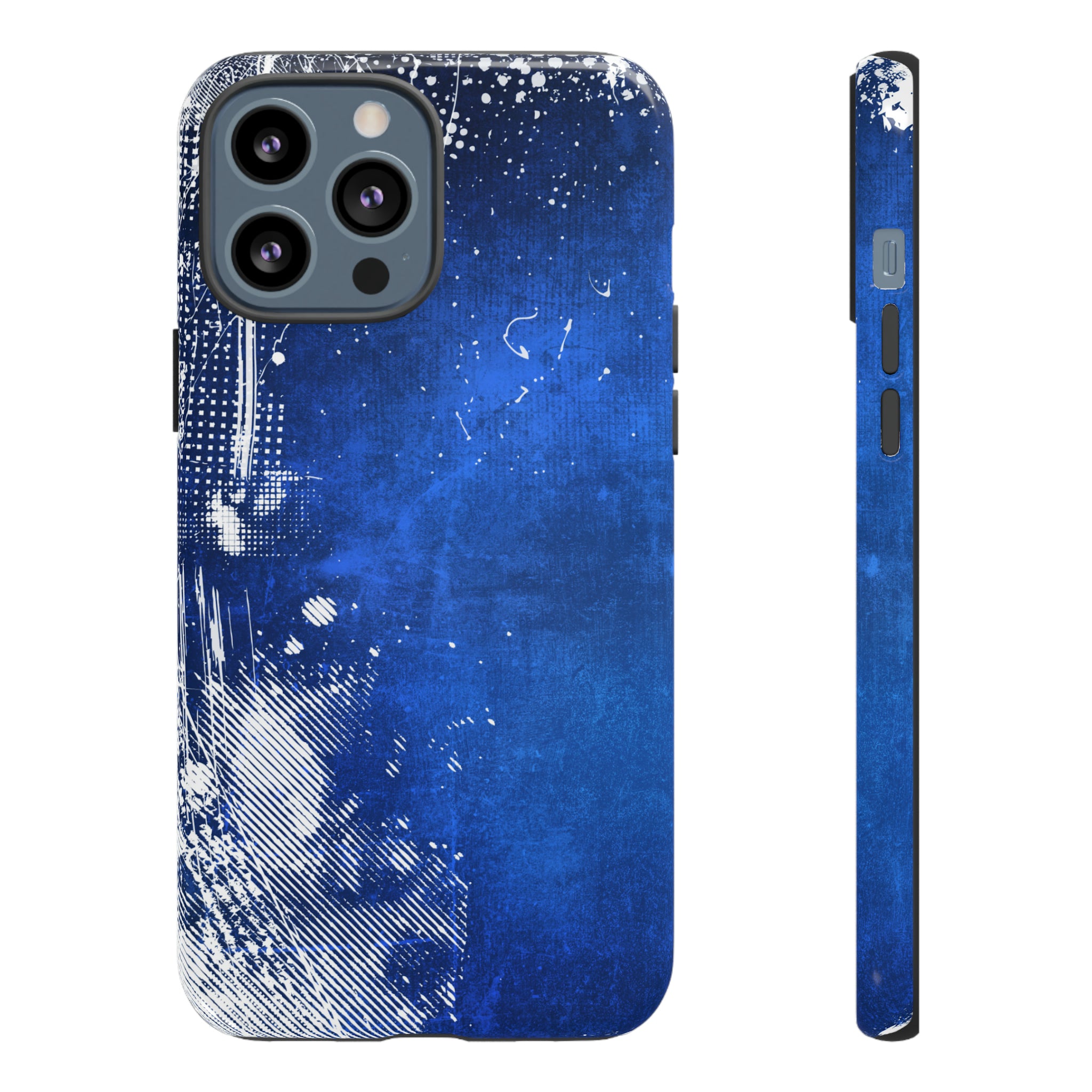 Grunge Blue - Protective Phone Case