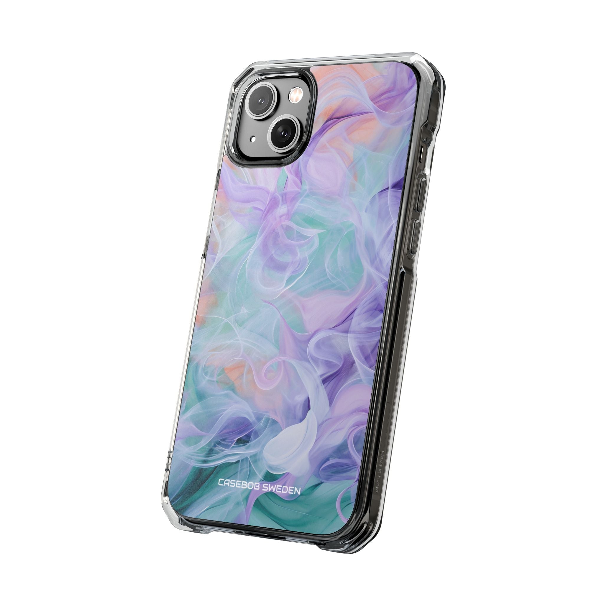 Purple Peach Whirl - Clear Impact iPhone 14 Phone Case