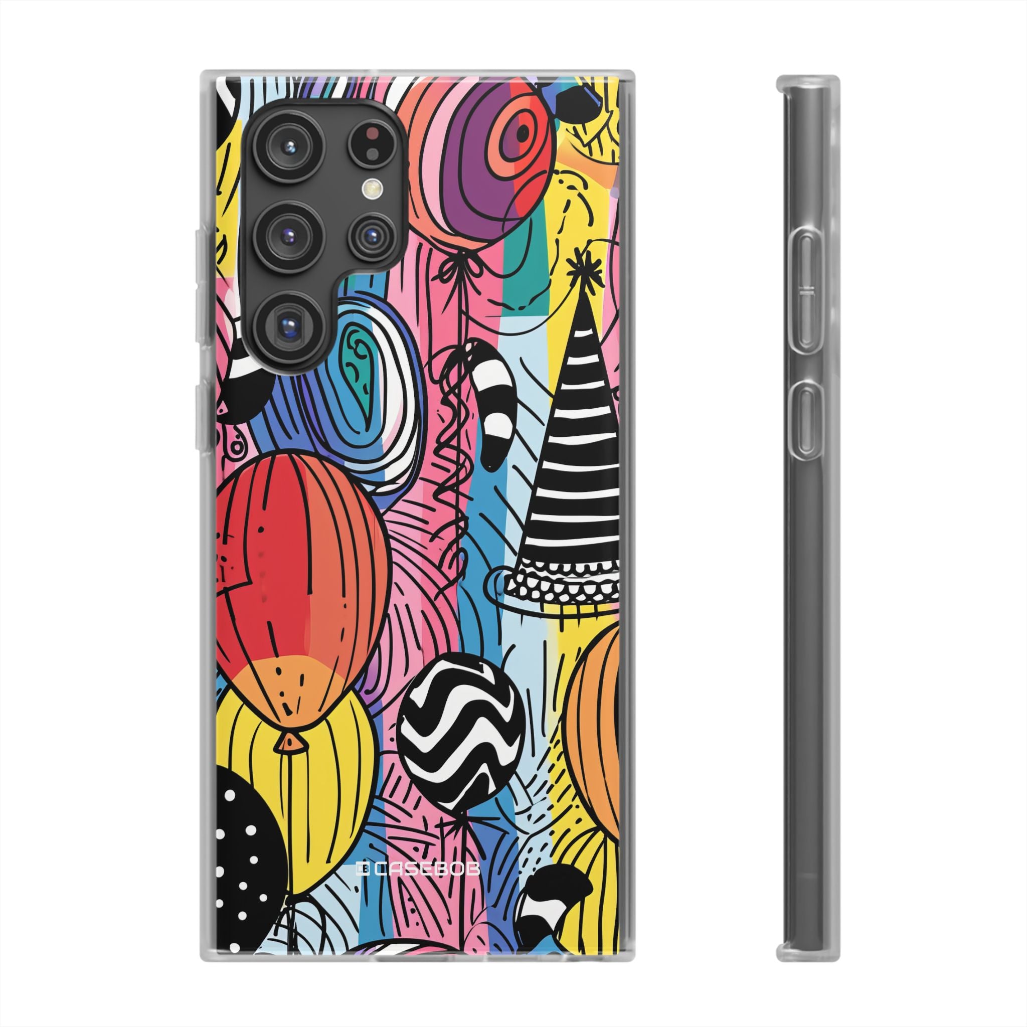 Vibrant Party Whimsy | Flexible Phone Case for Samsung Galaxy