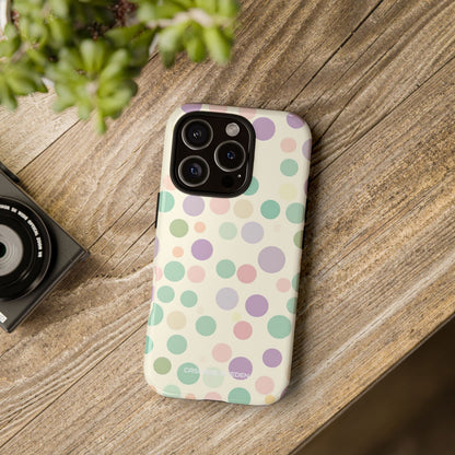 Playful Pastel Polka Dots - Tough iPhone 16 Phone Case