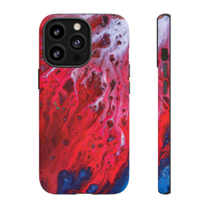 Bright Red Ink Art iPhone Case (Protective) iPhone 13 Pro Matte Phone Case