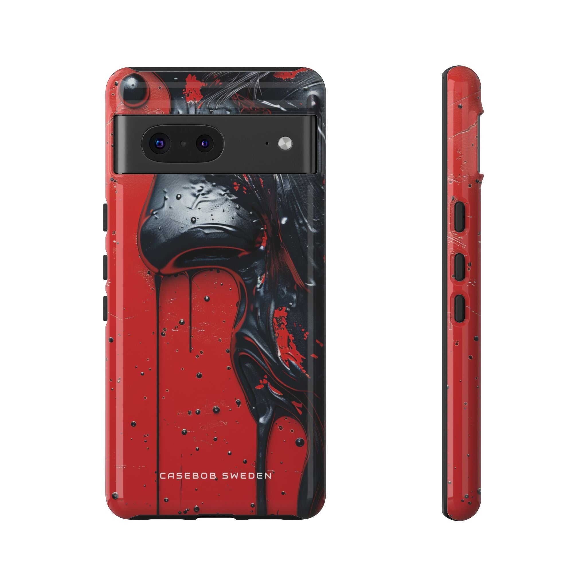 Strukturierte Crimson Bloom Google Pixel 7 - Robuste Handyhülle