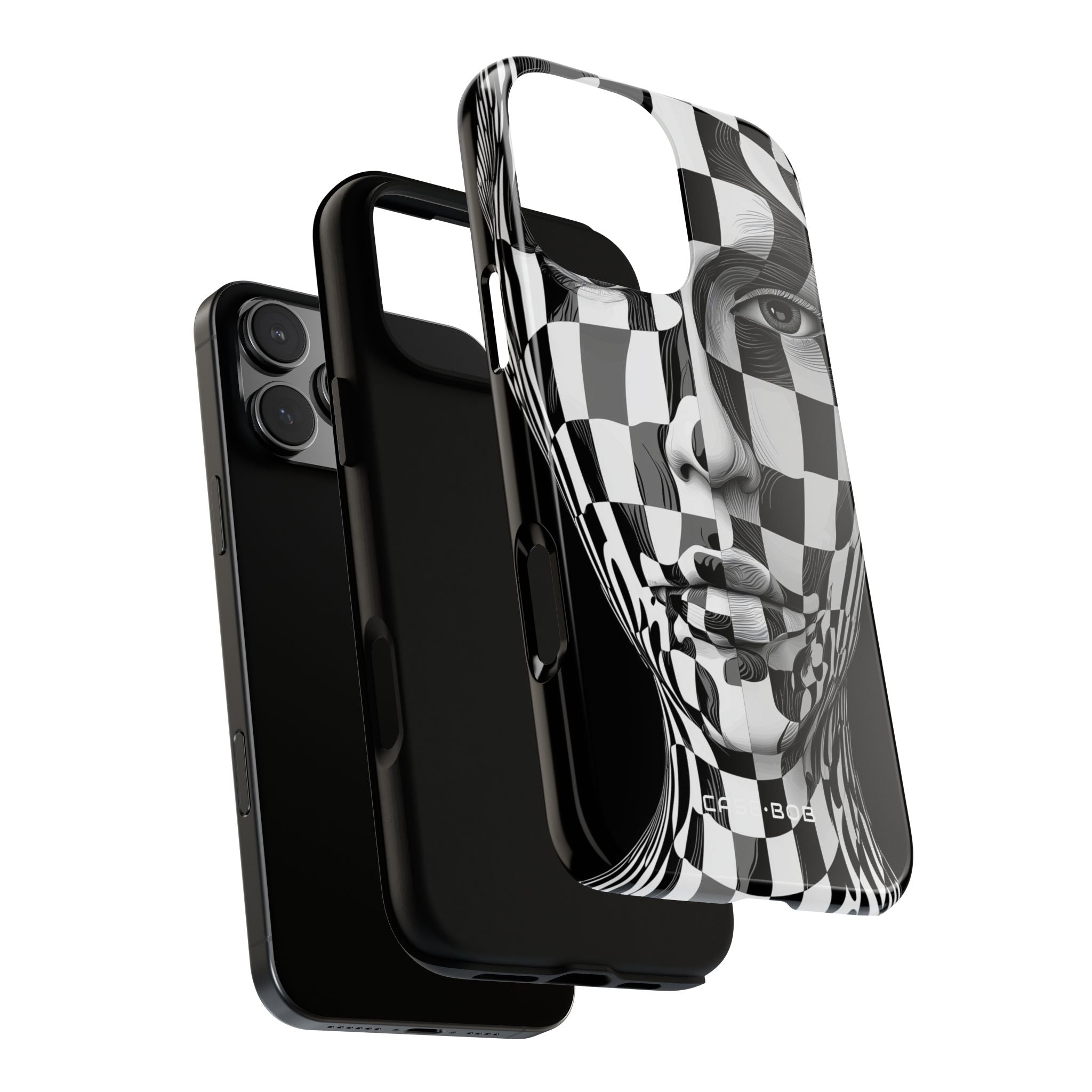 Checkered Face iPhone 16 Pro Max Case - Tough