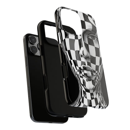 Checkered Face iPhone 16 Pro Max Case - Tough