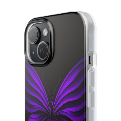 Violet Monarch iPhone 15 Case - Soft