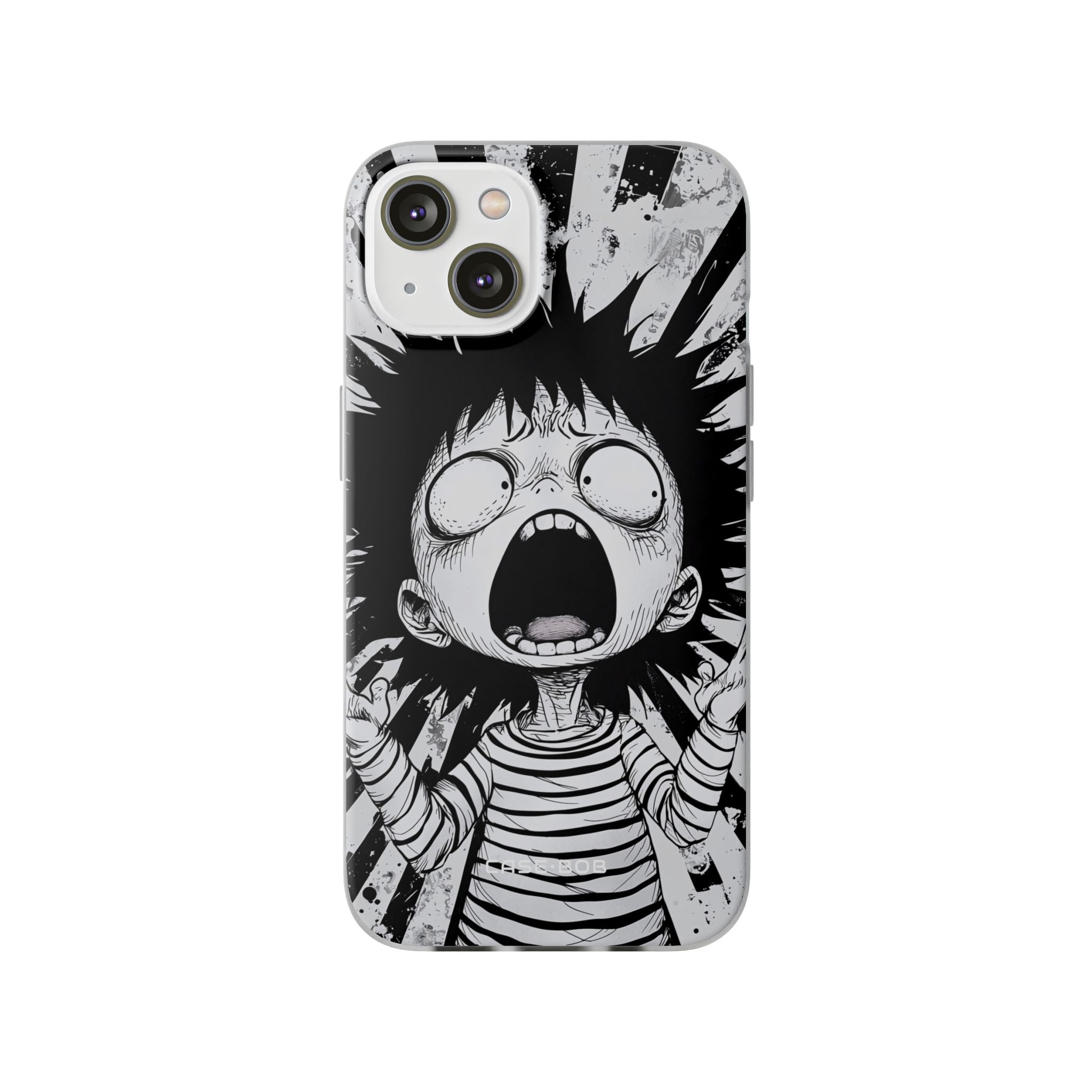 Screaming Stripes iPhone 14 Case - Soft