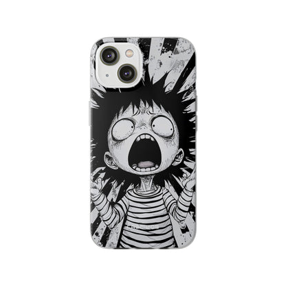 Screaming Stripes iPhone 14 Case - Soft