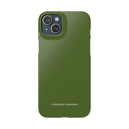 Dark Olive Green iPhone 15 - Slim Phone Case