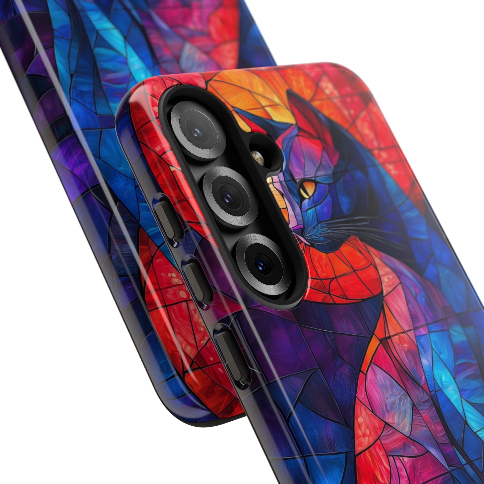 Cat Silhouettes Glow - Samsung Case