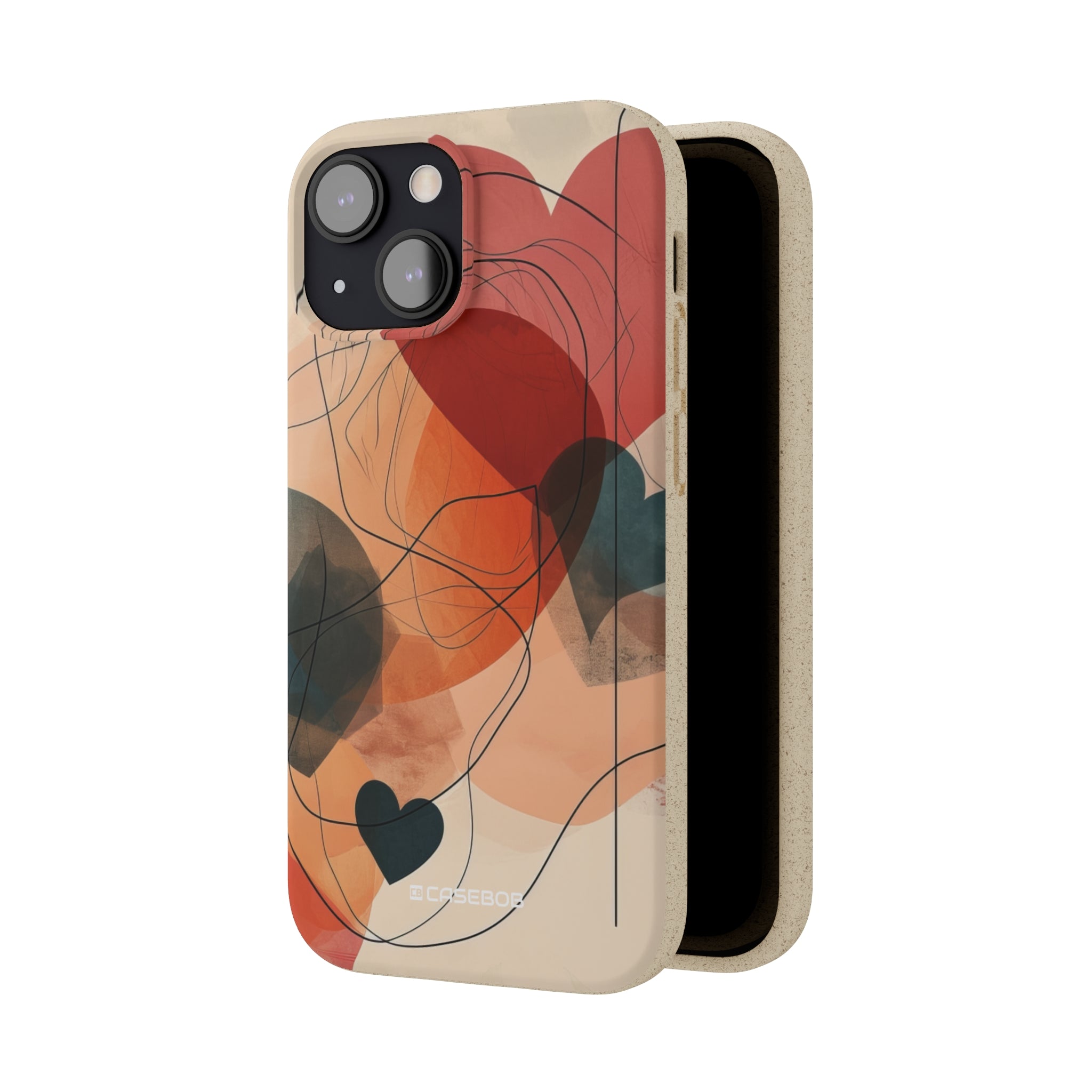 Abstract Heart Harmony | Biodegradable Phone Case