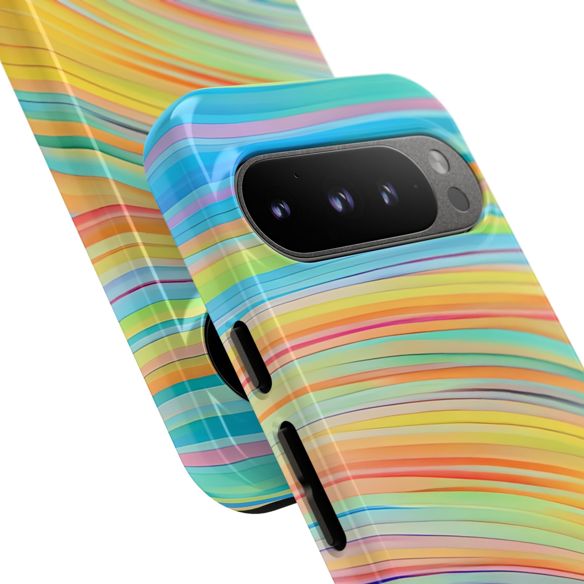 Vibrant Rhythmic Waves - Google Pixel Case