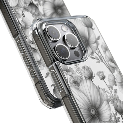 Monochrome Flora - Phone Case for iPhone