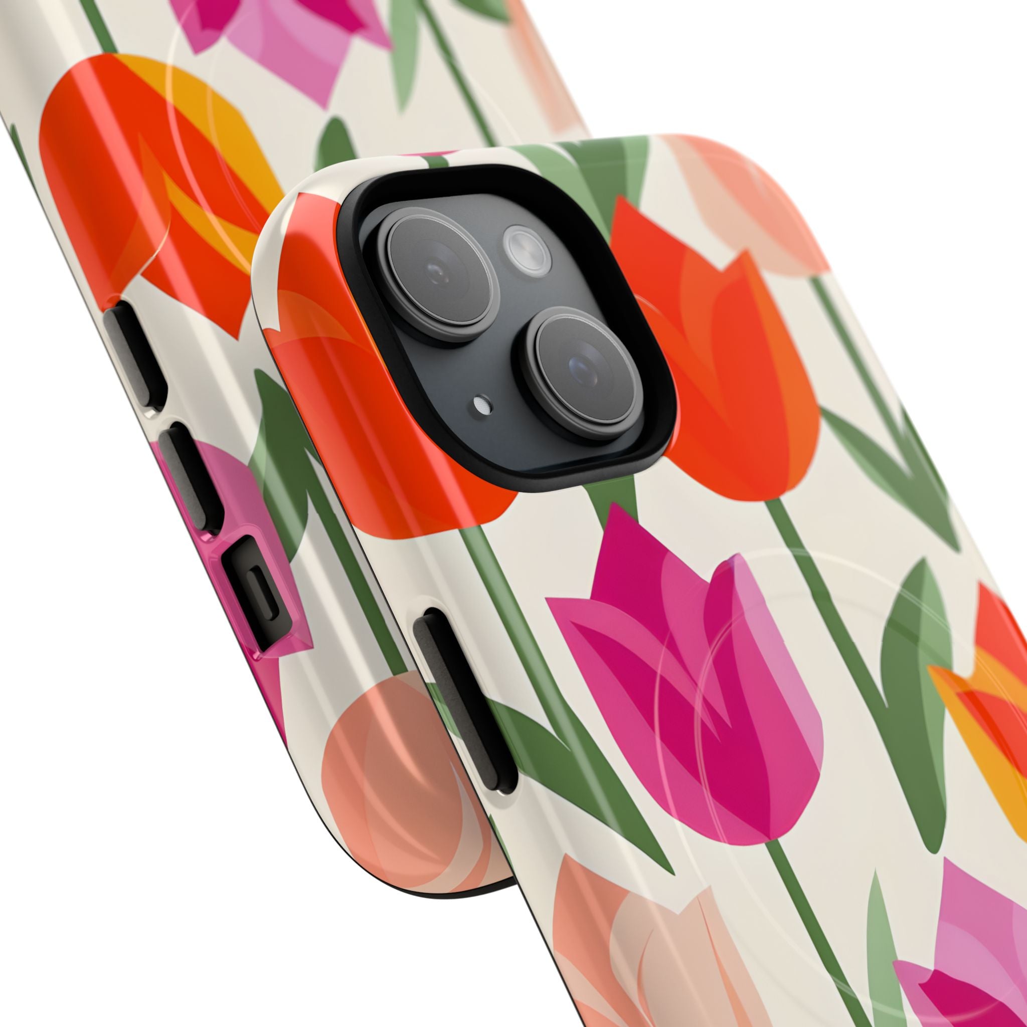 Tulip Harmony Green iPhone 15 - Tough+