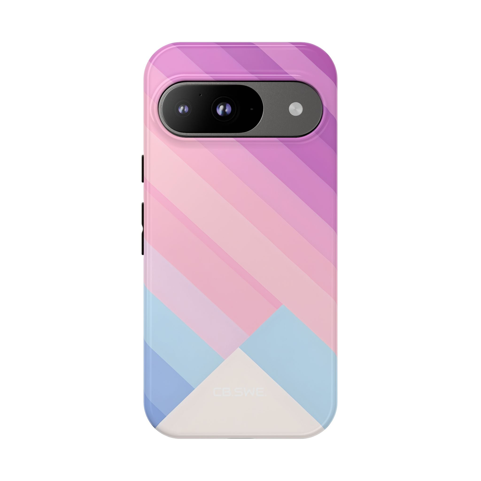 Pink Blue Gradient Layers Google Pixel 9 - Tough