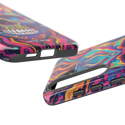 Flaming Skull Samsung S25 Plus Case - Tough