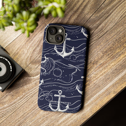 Gradient Anchorflow Waves iPhone 15 - Tough Phone Case