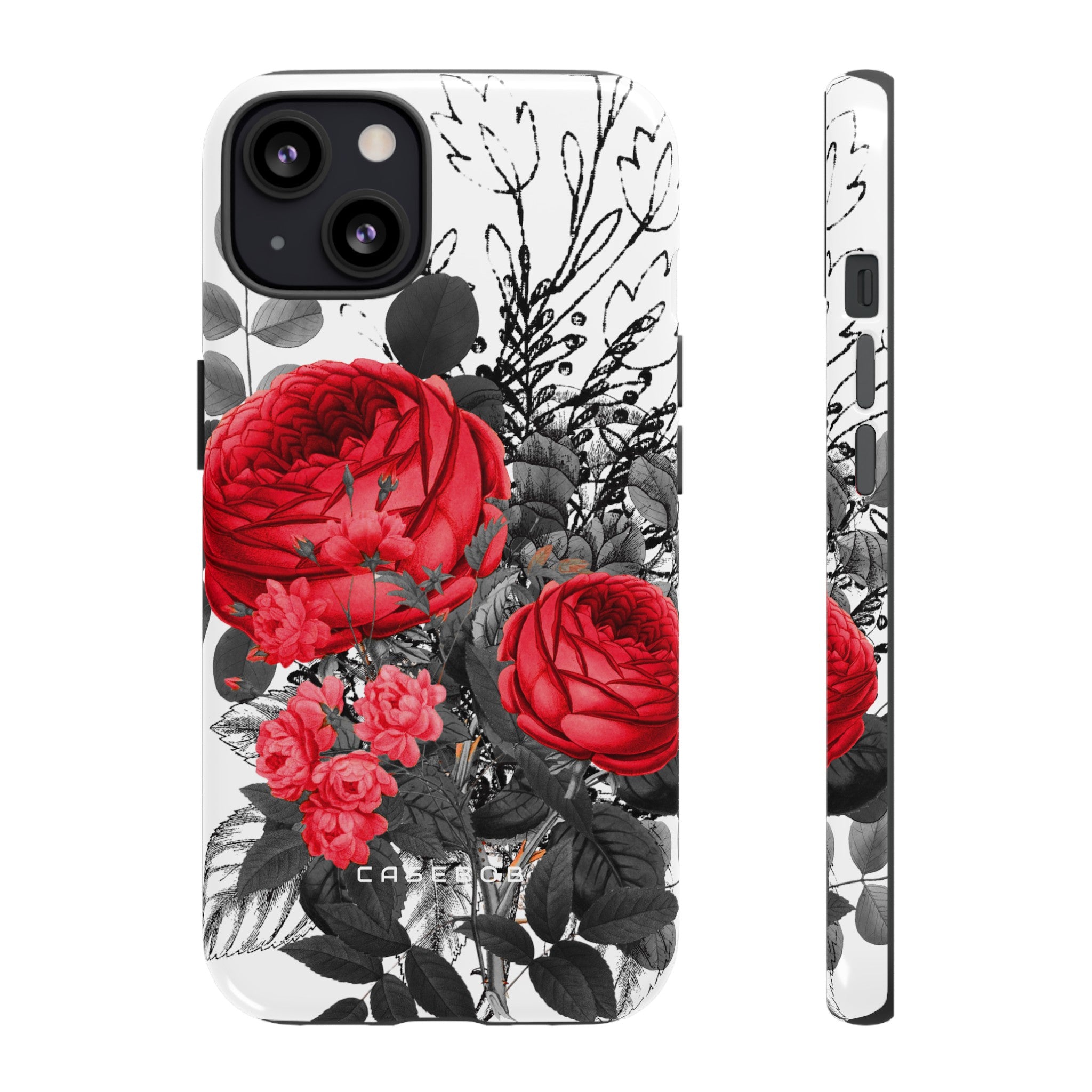 Roclops Gothic Flower - Protective Phone Case