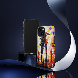 Oil Panting - Enamoured under Umbrella - Protective Phone Case