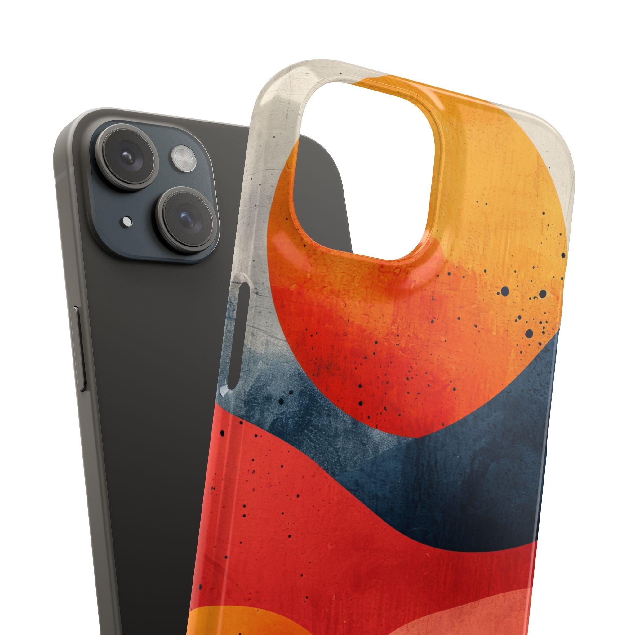 Sunburst Waves - Slim iPhone 15 Phone Case