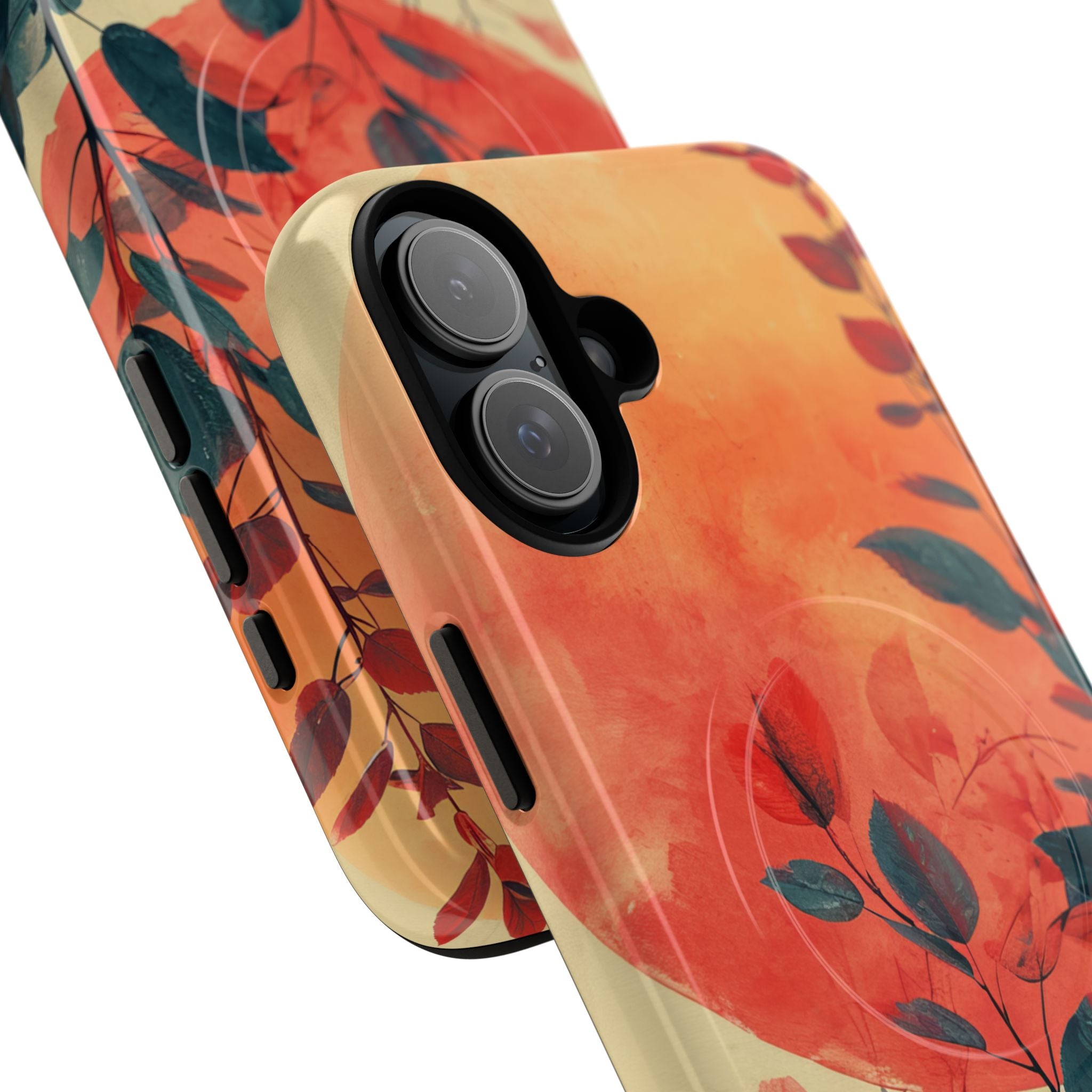 Orange Sun Harmony - Tough + MagSafe® iPhone 16 Phone Case