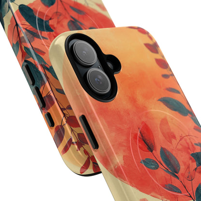 Orange Sun Harmony - Tough + MagSafe® iPhone 16 Phone Case