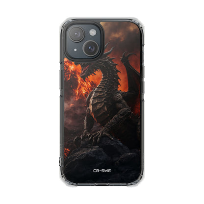Fiery Dragon Soars iPhone Case - Impact