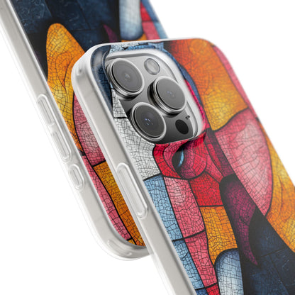 Elephant Mosaic iPhone 16 Pro Max Case - Soft