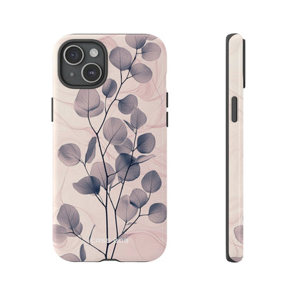 Veined Leaf Whisper iPhone 15 Plus Case - Tough