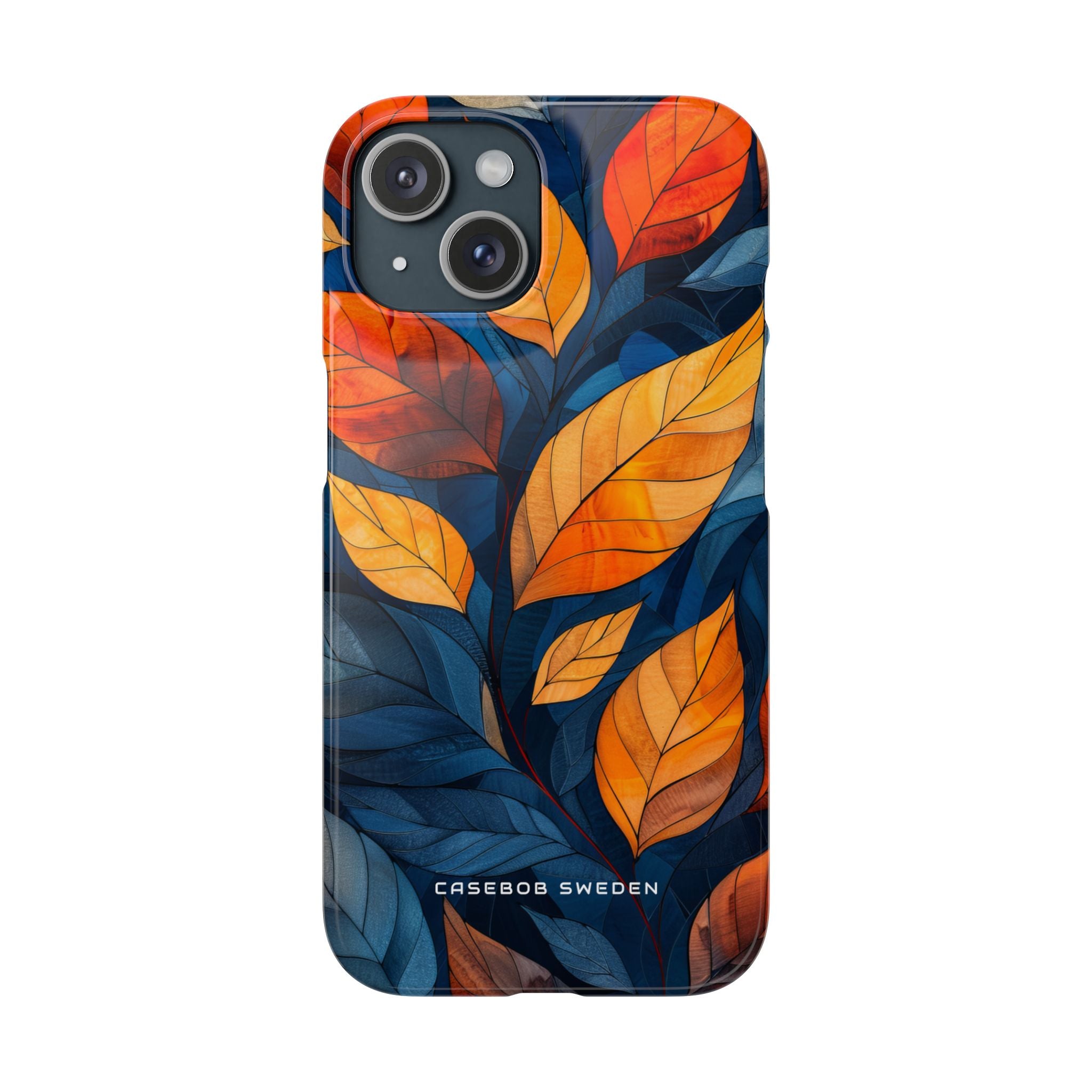 Stained Glass Blossoms iPhone 15 - Slim Phone Case