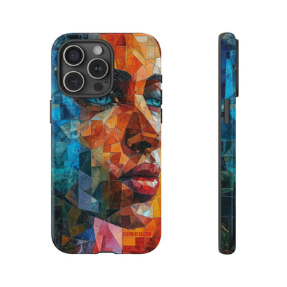 Geometric Fusion Lady - Protective Phone Case