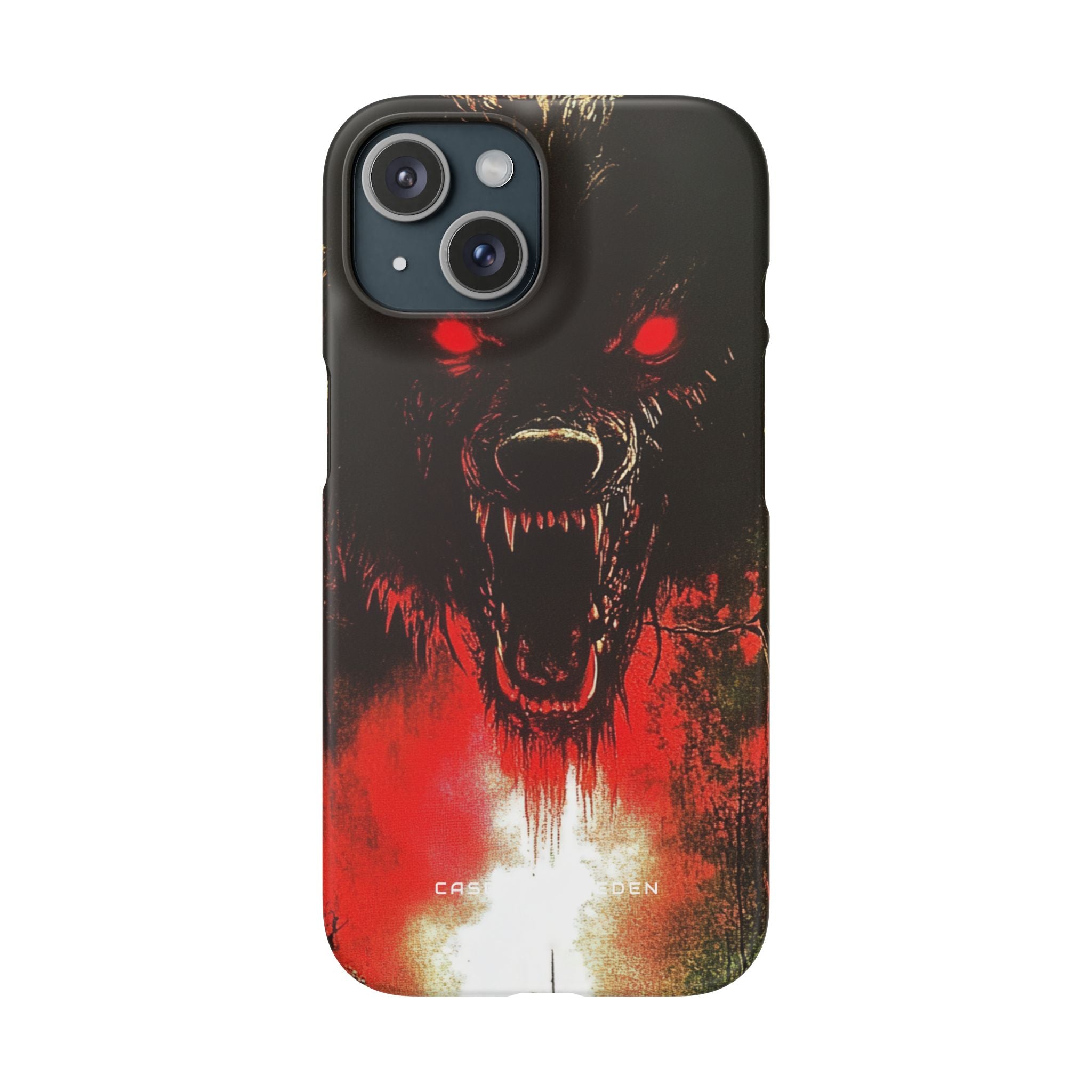 Bloodmoon Wolf's Lament iPhone 15 - Slim Phone Case