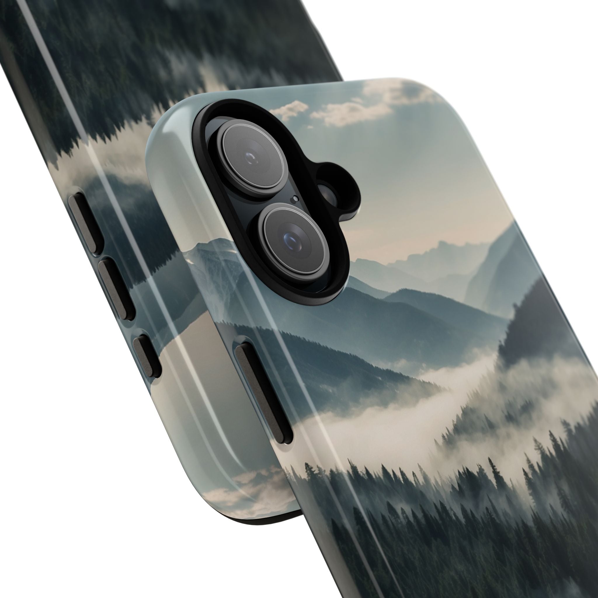 Misty Forest Embrace - iPhone Case