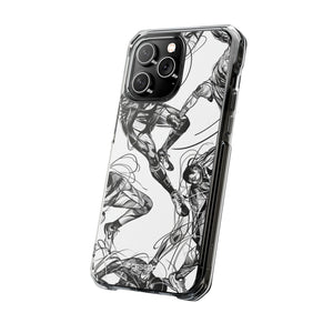 Dynamic Athletic Surrealism - Phone Case for iPhone (Clear Impact - Magnetic)