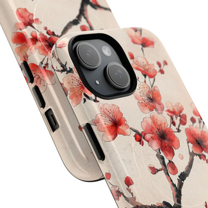 Blossom Shadow iPhone 15 Case - Tough+