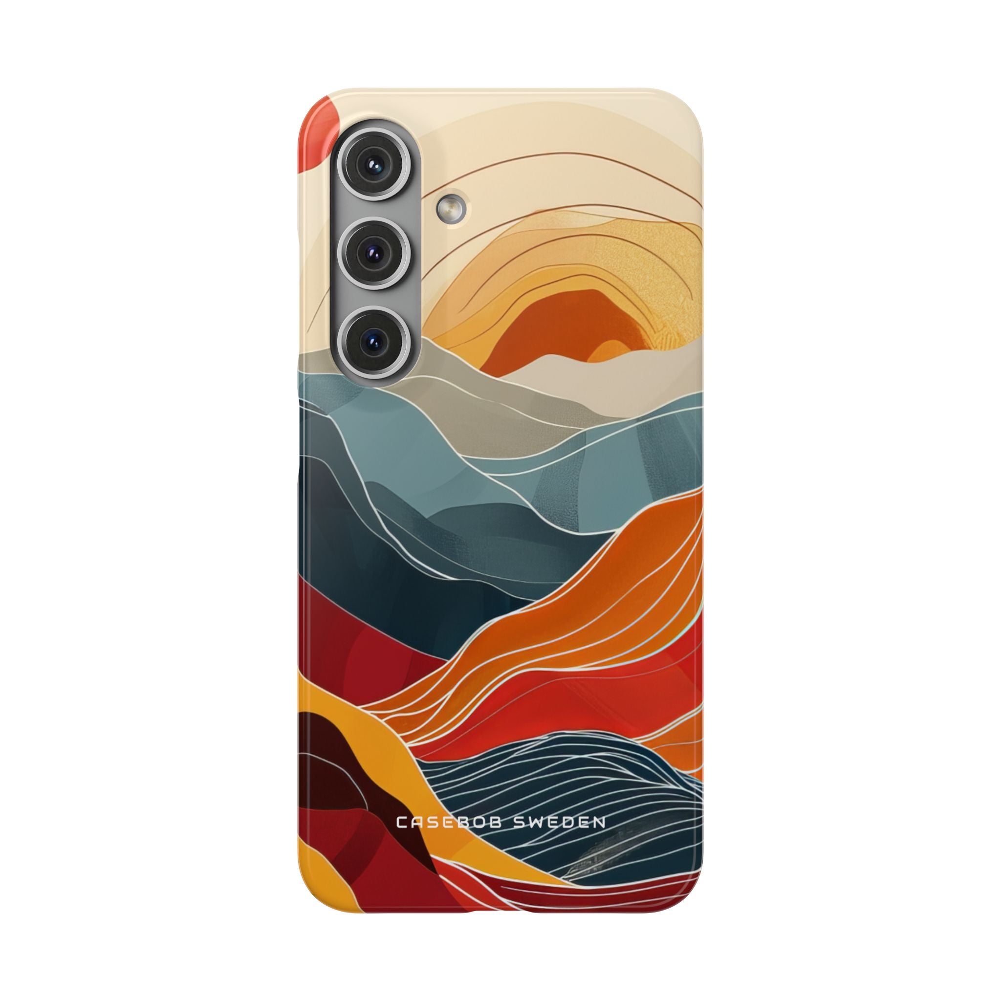 Harmonic Flow of Lines and Color Samsung S24 - Slim Phone Case