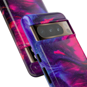 Deep Purple Ink Art - Protective Phone Case