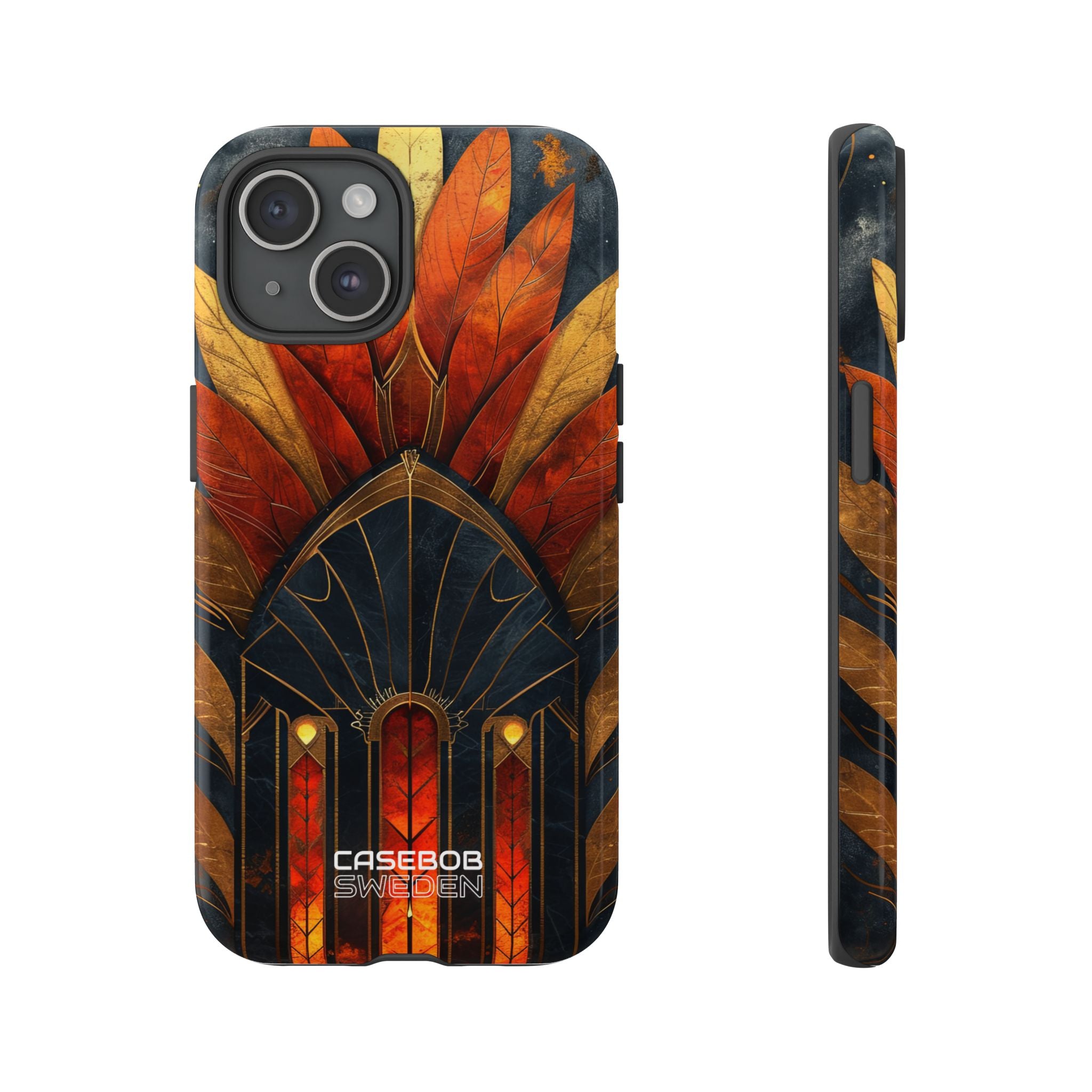 Foglie ad Arco Dorato iPhone 15 - Tough