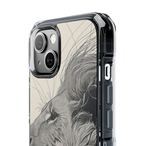 Majestic Linework - Phone Case for iPhone (Clear Impact - Magnetic)